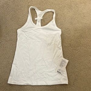 NWT White Lululemon Cool Racerback Tank